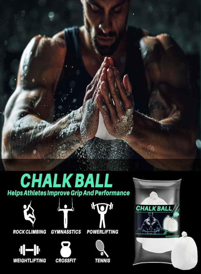 RAINFLOW 2PCS Chalk Ball - Climbing Chalk Gymnastics Magnesium Lifting for Gym, Gymnastics, Grip, Climbing, Weightlifting (2PCS Chalk Ball) - Image 5